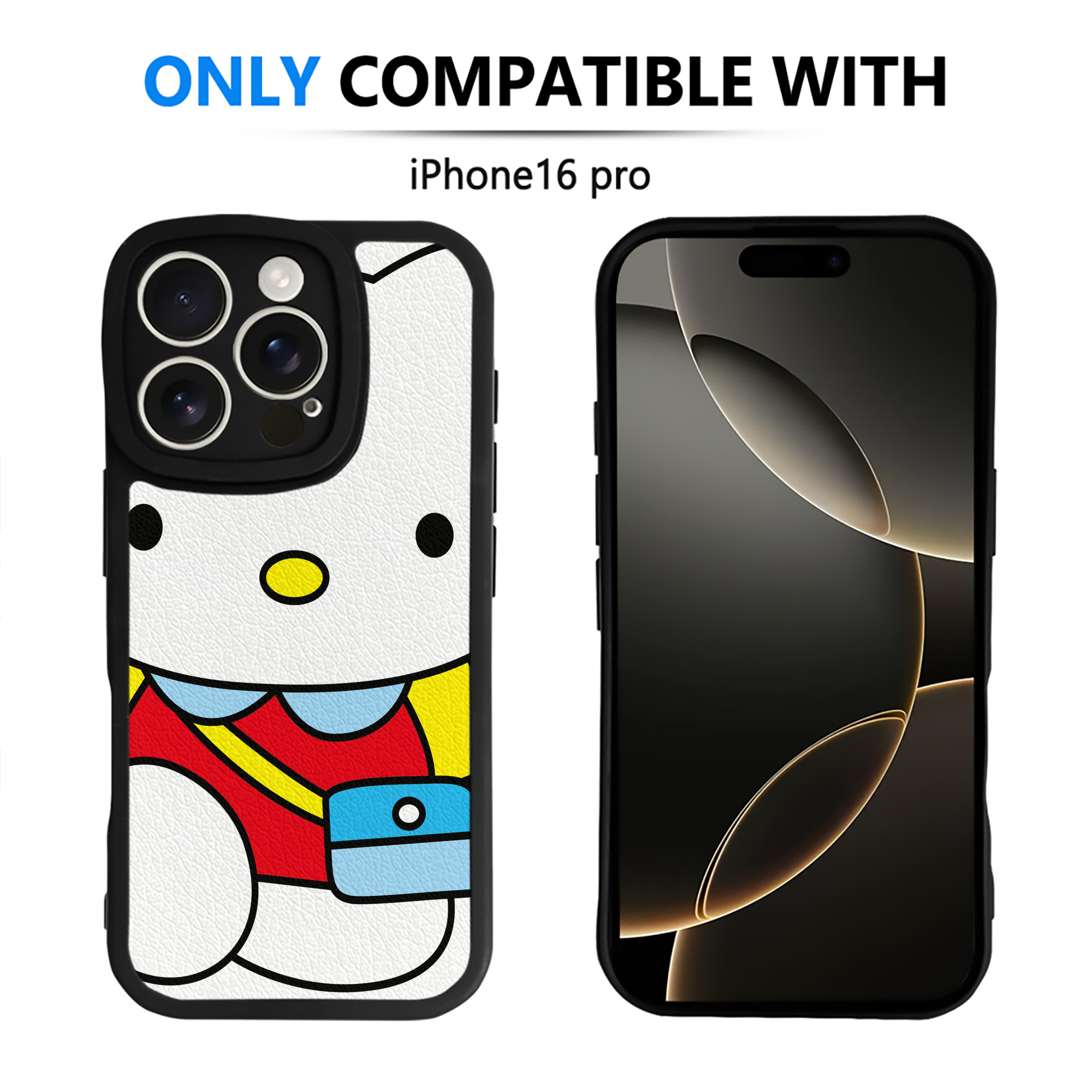 （画像用） Hello Kitty ハローキティ 【iPhone 16シリーズ対応】シリコンスマホケース（レザー調） 材質：シリコン